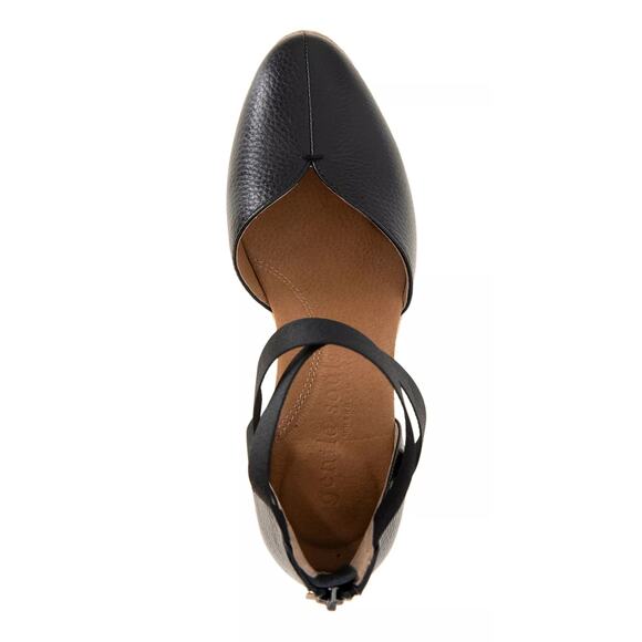Gentle Souls Women's Shoes Orya Wedge, Black Size 7.5M - Picture 4 of 5